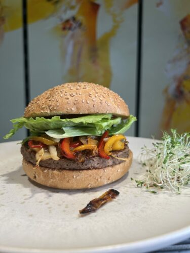 BBQ Burger, veganer Burger, vegetarischer Burger selber machen, Grillsaison Burger