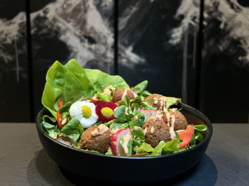 Alpensalat, Salatvariation, BierSnack, Treber, Bier zum Essen, vegetarisches Gericht